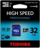 Toshiba 32 GB microSDHC Class 10 UHS-I + SD adapter SD-C032UHS1 -  1