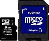 Toshiba 8 GB microSDHC class 4 + SD adapter -  1